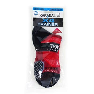 Karakal Mens X4 Technical Trainer Sock Red 2