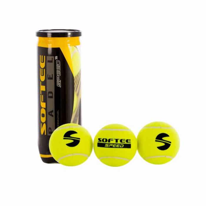 SOFTEE SPEED PADEL BALLS TUBES OF 3 1A