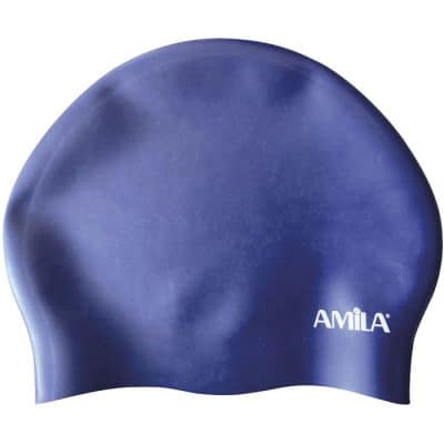σκουφάκι κολύμβησης amila long hair hq μπλε 700