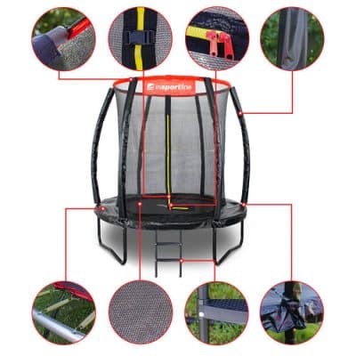 trampoline set insportline flea 183 cm 3