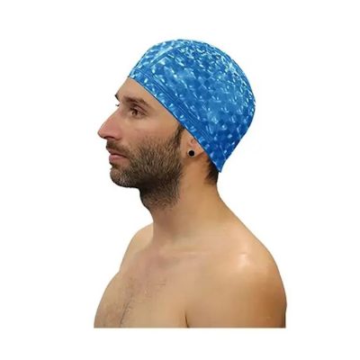 swimming cap softee poliuretane 3d lite blue 1