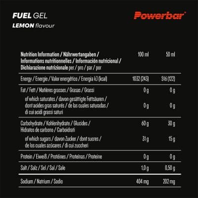 FUEL GEL 30 ΛΕΜΟΝΙ 12X50GR POWERBAR 2