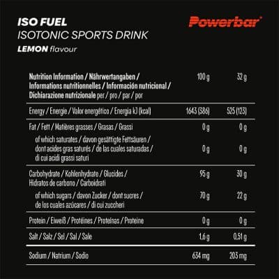 ISO FUEL ISOTONIC 608 GR ΛΕΜΟΝΙ POWERBAR 2