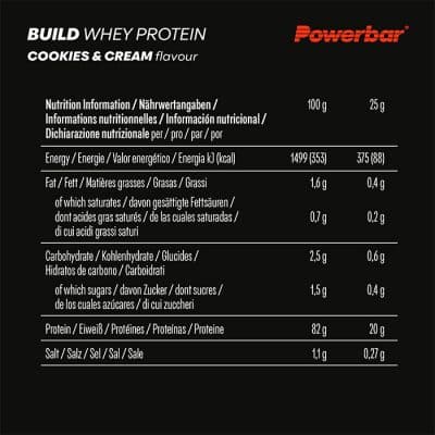 WHEY PROTEIN ISOLATE & HYDROLYSATE Μπισκότο,Κρέμα 550GR PowerBar 2