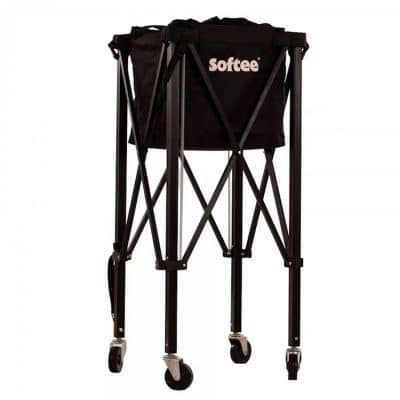 softee rebounce tennis padel ball trolley black=1
