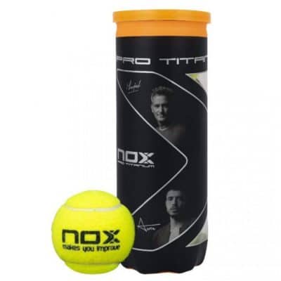 3 pack nox pro titanium padel balls 1