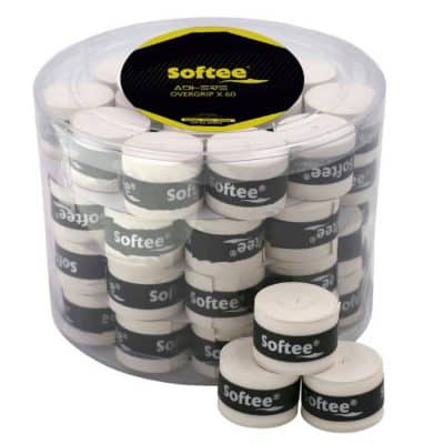 jar of 60 overgrips softee adhere white2