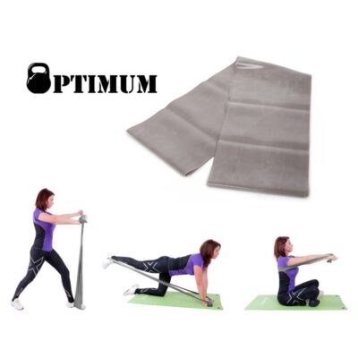 LATEX GYM BAND 200X15CM ΓΚΡΙ (ΜΕΣΑΙΟ) OPTIMUM 1