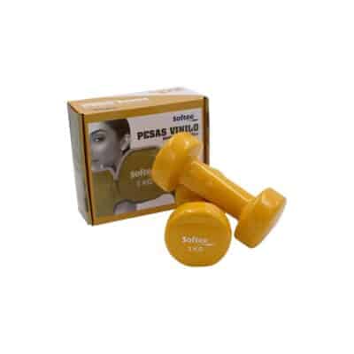 vinyl dumbbells set softee 2 3