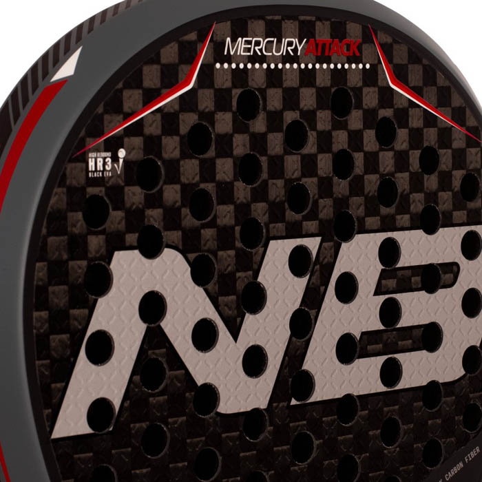 enebe mercury attack grey padel racket. 4